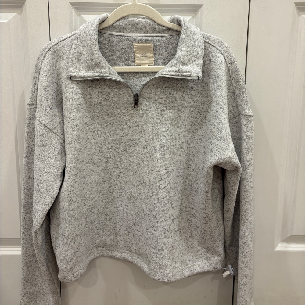 Thread & Supply Heather Gray Quarter zip Pullover